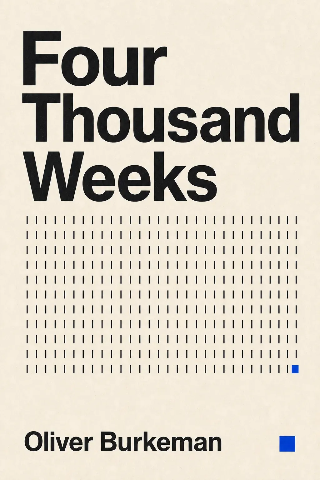 Original Ototi title card for Four Thousand Weeks